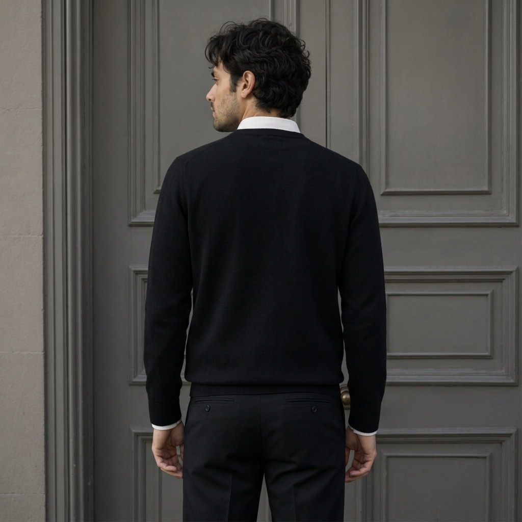 Pull homme en maille – col rond