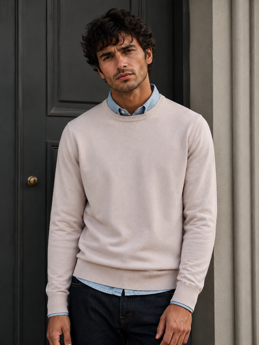 Pull homme en maille – col rond