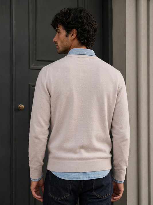 Pull homme en maille – col rond